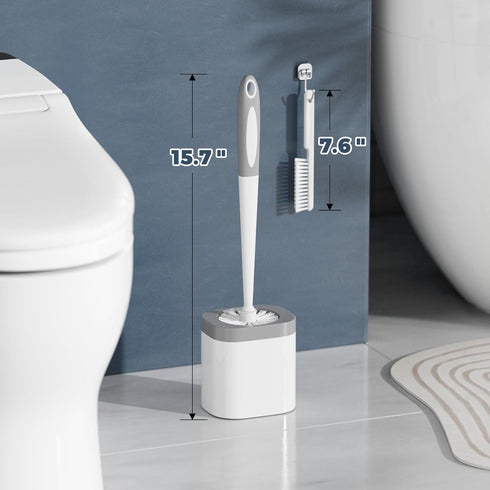 Holaloha 3 Pack Set 3 Toilet Brush, Toilet Brush and Holder Bathroom Accessories, Toilet Bowl Brush and Holder