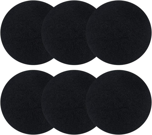 ddLUCK 6 Pack Kitchen Compost Bin Filter - Round Activated Carbon Filters for Odor Removal, 1cm Thickness
