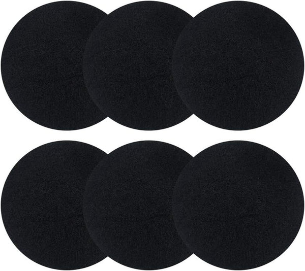 ddLUCK 6 Pack Kitchen Compost Bin Filter - Round Activated Carbon Filters for Odor Removal, 1cm Thickness