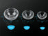 Glass Prep Bowl Sets, 12-Piece Clear Small Pinch Bowls for Salt, Spices, and Chopped Ingredients - 1.5oz/2.5oz/3.5oz