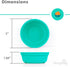 12 oz. Set 6 Re-Play Toddler Bowls of - Kids Deep-Walled, Durable & Reusable Snack and Meal Bowls, Dishwasher