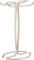 iDesign Axis Metal Hand Towel Holder for Master Bathroom, Vanities, Countertops, Kitchen, Holds 2 Finger Tip Towels