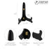 Tripar Wooden Display Stand, Handcrafted Design with Gold Latches, Black Finish (8-Inch Depth) - Perfect for Plates,