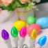 2 Pack 27FT 100 GlowVibe Easter Lights Total LED Multi Color White Wire Glass Mini Egg-Shaped String Lights Plug