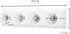 Command Crystal Knob Jewelry and Scarf Rack, Holds up to 2 lb, 2 Scarf Organizers with 8 Command Strips for Bedroom