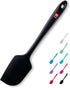 DI ORO Silicone Spatula, 600°F Heat-Resistant Rubber Kitchen Utensil, Black, Dishwasher Safe