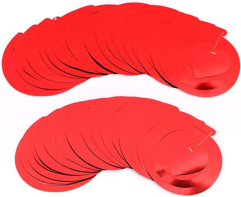 36PCS Heart Decorations, Hanging Swirls, Valentines Day Party Supplies, Ceiling Decor