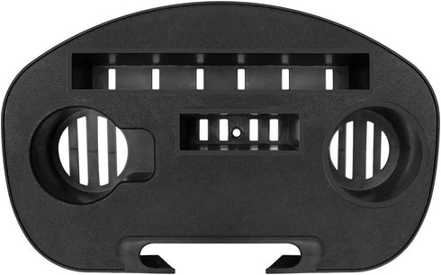 Zero Gravity Chair Tray with Cup Holder and Snack Slot - Black