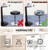 Levoberg (#10, L13-20in(2Pack)) Stool Cover Round Printed Bar Stool Seat Slipcover Stretch Rolling Stool Cover