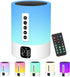 Biseoamz Alarm Clock Bluetooth Speaker, Night Light White Noise Machine Touch Bedside Lamp