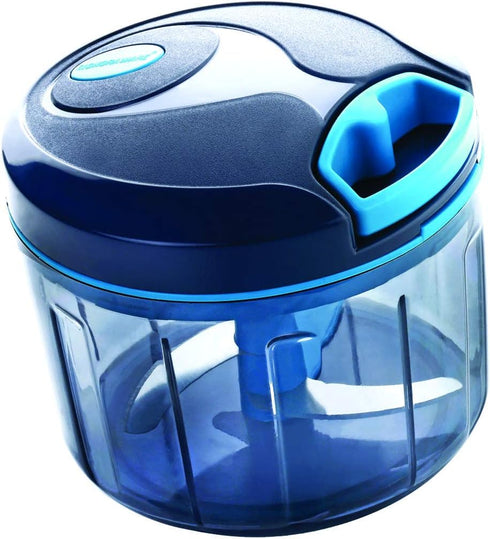 SIGNORAWARE Manual Food Processor - Easy Pull Hand String Vegetable Chopper, Portable Stainless Steel Cutter (24 oz)