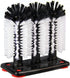 Water Bottle Cleaning Brush, Glass Cup Washer with Suction Base, 3 Head Bristle Brush for Kitchen Tools