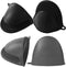 4PCS Silicone Oven Mitts - Heat Resistant Mini Pot Holders for Kitchen, Thickened Hot Pads for Cooking & Baking (2