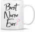 Retreez Funny Mug - Best Nurse Ever, 11 Oz Ceramic Coffee Mug, Funny Graduation Birthday Gift
