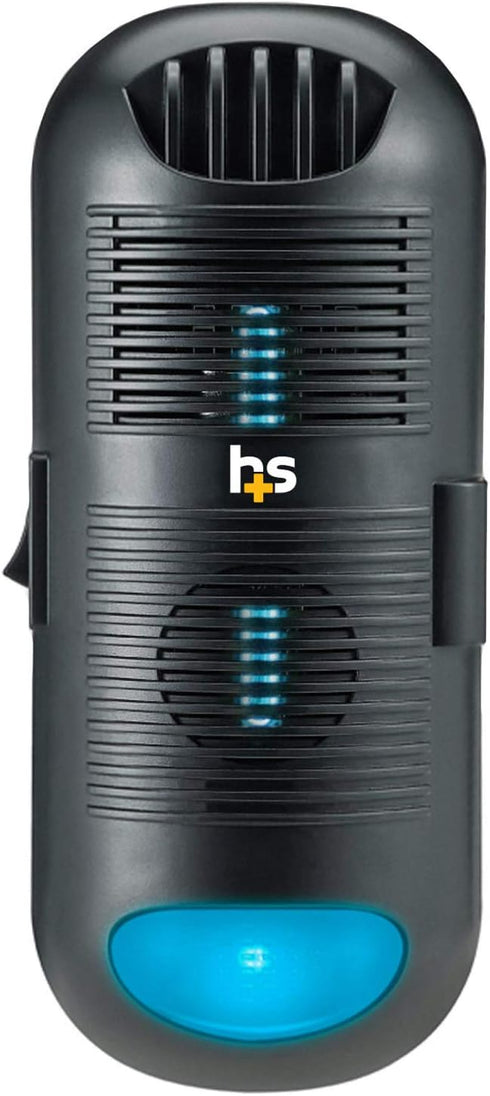 HealthSmart Air Purifier and Air Sanitizer with UVC Ultraviolet Light, Cleans up to 300 Square Feet, Black, 1 Count