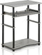 Furinno 10016GYW/BK Home Laptop Notebook Computer Desk, French Oak Grey/Black