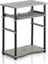Furinno 10016GYW/BK Home Laptop Notebook Computer Desk, French Oak Grey/Black