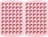 Verdental Small Square Silicone Candy Molds, 108 Cavities for Hard Candy, Cake, Chocolate (2 Pcs, Pink)