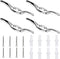 4 Pcs Zinc Alloy Hook for Blinds Cord, Blind Cord Safety Rope Cleat with Screws for Home Office