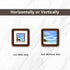 SZKYSJGS 4x4 4 4 2.5x2.5, Wood Picture Frame, Solid Natural Walnut Rounded Corner Photo Frame with Tempered Glass, x