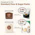 Set 3 (5.2L/5.5Qt) (2.5L/2.6Qt*2), Sets ComSaf Flour Sugar Storage Containers of Large Airtight Food Storage Containers