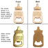 DAJAMAI 24 Pack Baby Bottle Openers for Baby Shower Favors, Bottle Openers Baby Shower Return Gifts for Guest, Rose