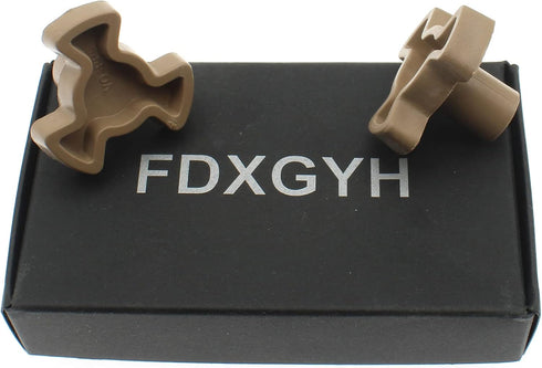FDXGYH Microwave Turntable Coupler, 2 Pcs Microwave Oven Roller Guide Support Glass Tray Drive Coupling Replacement