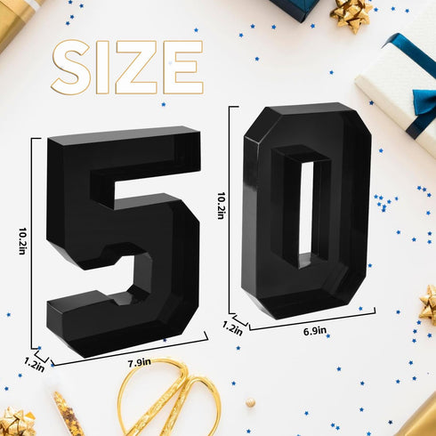 Cardboard Number for Charcuterie 50 Set, Fillable Tray 10.2'' Black Charcuterie Paper Box for Party Decorations