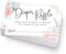 Canopy Street Pastel Watercolor Floral Diaper Raffle Tickets / 50 Baby Shower Drawing Cards / 2" x 3.5" Gender Reveal