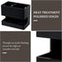 MyGift Premium Black Acrylic Wall Mounted Hair Styling Tools Holder, 2 Slots Salon Organizer Rack