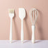 Silicone Spatula Set with Pastry Brush and Whisk, Food Grade High Heat Resistant Kitchen Spatulas (Milk White)