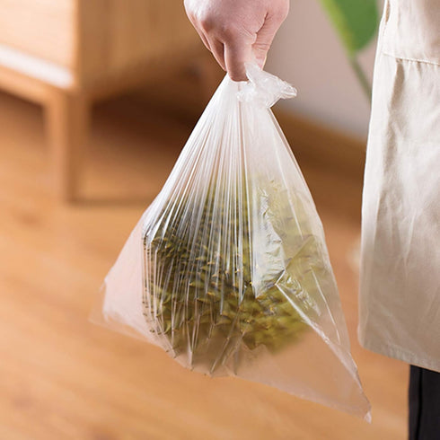 9527 Product 12" x 16" Clear Plastic Produce Bag - Food Storage Bag on a Roll, 350 Bags per Roll