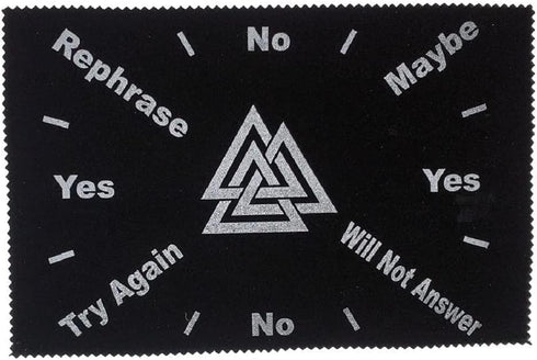 New Age Imports, Inc. ~ Triple Triangle Velvet Pendulum Divination Cloth 8x12