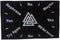New Age Imports, Inc. ~ Triple Triangle Velvet Pendulum Divination Cloth 8x12