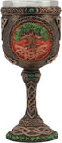 Ebros Colorful Celtic Knotwork Cosmic Sacred Tree of Life Yggdrasil Wine Goblet, 5oz Vial of Fertility and Immortality