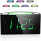 Digital Alarm Clock for Bedroom, 7 Color Night Light, USB Charger, Large Number Screen & Dimmer