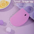 Sapid Silicone Bowl Scraper, Flexible Curved Edge (5.98"×4.3"), Food Grade Dough Scraper for Baking