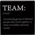 Inspirational Team Noun Wooden Box Sign, Team Definition Teamwork Sign for Office Home Farmhouse Desk Decor, Gifts