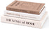 XKDOUS Set of 3 Aesthetic Decorative Books for Home Decor Coffee Table