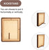 8x10 4x6 3x4 8x10 Collage Picture Frame Natural Walnut Solid Wood, Collage Photo Frame Displays and Two Photos