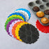 Talisman Designs No-Slip Grip Silicone Hot Pad & Trivet, Blue, Up to 500-Degree Heat Resistance