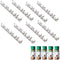 40 Spice Gripper Clips, 8 Strips for Holding 40 Plastic Heavy Jars Bottles in Cabinet Door