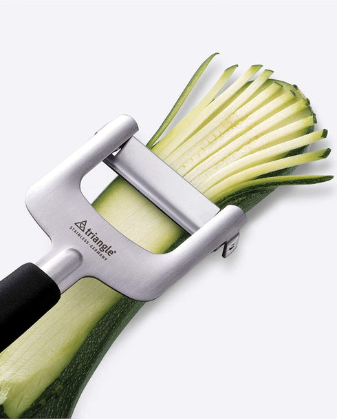 Triangle Julienne Cutter - Ultra-Sharp Stainless Steel for Veggie Noodles, GreenGrip Handle