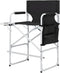 Tall Directors Chair, 41'' Portable Makeup Artist Chair with Side Table, Tall