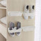 Wall Mounted Shoes Rack 4pcs with Sticky Hanging Strips, Plastic Shoes Holder