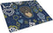 Caroline's Treasures Blue Flowers Longhair Black and Tan Dachshund Glass Cutting Board, Large Decorative Kitchen Board