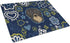 Caroline's Treasures Blue Flowers Longhair Black and Tan Dachshund Glass Cutting Board, Large Decorative Kitchen Board