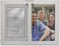 Lawrence Frames 2-Tone Double Opening Panel Picture Frame, 4 by 6-Inch, Brushed Silver Metal