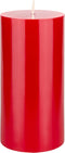 Mega Candles Unscented Solid Red Pillar Candle - 3 Inch x 6 Inch - Hand Poured Premium Wax