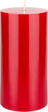 Mega Candles Unscented Solid Red Pillar Candle - 3 Inch x 6 Inch - Hand Poured Premium Wax